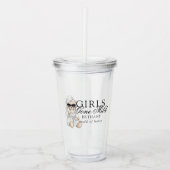 Junggesellinnen-Abschied im Spa-Bären-Stil Acryltrinkbecher (Vorderseite)