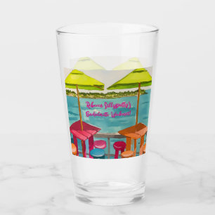 Junggesellinnen-Abschied in Key West Stimmung Glas