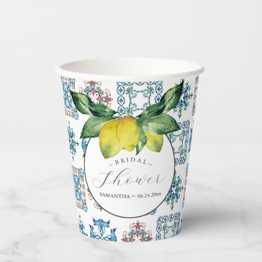 Junggesellinnen-Abschied Lemon Pappbecher (Vorderseite)