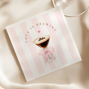 Junggesellinnen-Abschied: Love is Brewing Serviette