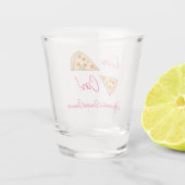 Junggesellinnen-Abschied mit Amore Schnapsglas (Rückseite)