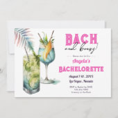 Junggesellinnen-Abschied mit Bach und Alkohol Einladung (Vorderseite)