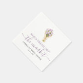 Junggesellinnen-Abschied mit frischen Tulpen Serviette (Ecke)