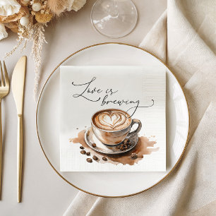 Junggesellinnen-Abschied mit Kaffee-Thema Serviette