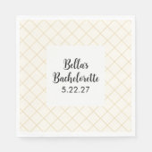 Junggesellinnen-Abschied-Napkins Serviette (Vorderseite)