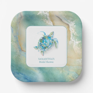 Junggesellinnen-Abschied Papier Teller Aquarell Me