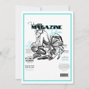 Junggesellinnen-Abschied Party Mode Diva-Magazin  Einladung