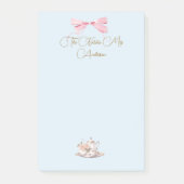 Junggesellinnen-Abschied Regency-Teeparty Elegant Post-it Klebezettel (Vorderseite)