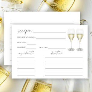 Junggesellinnen-Abschied - Rezeptkarte