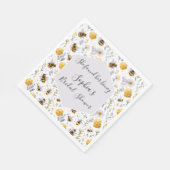 Junggesellinnen-Abschied Sie hat ihre Honigbienen  Serviette (Ecke)