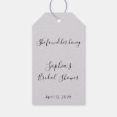 Junggesellinnen-Abschied Sie hat ihren Honig gefun Geschenkanhänger (Rückseite)