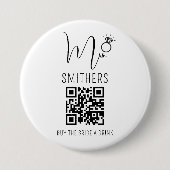 Junggesellinnen-Abschied Venmo QR Code Kauf der Br Button (Vorderseite)