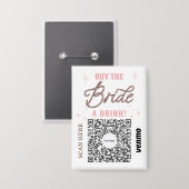 Junggesellinnen-Abschied Venmo QR-Code Kauf der Br Button (Vorderseite/Rückseite)