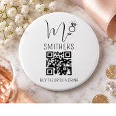 Junggesellinnen-Abschied Venmo QR Code Kauf der Br Button