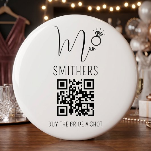 Junggesellinnen-Abschied Venmo QR Code Kauf der Br Button