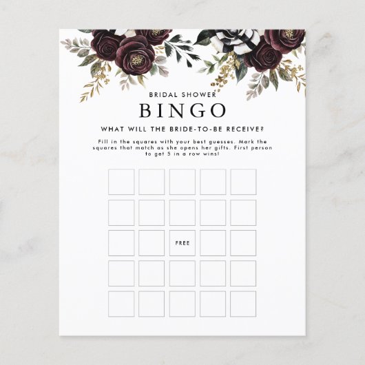 Junggesellinnen-Abschieds-Bingo-Spiel Flyer (Vorne)