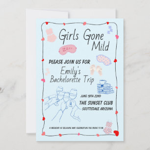 Junggesellinnen-Abschieds-Einladung Girls Gone Mil Einladung