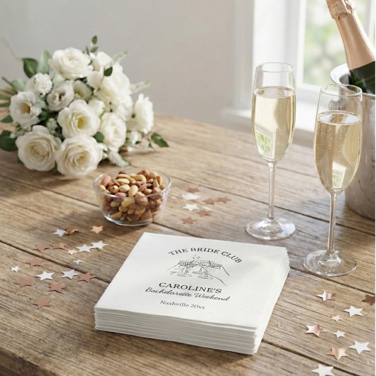 Junggesellinnen-Abschieds-Party Favor-Cocktail Serviette