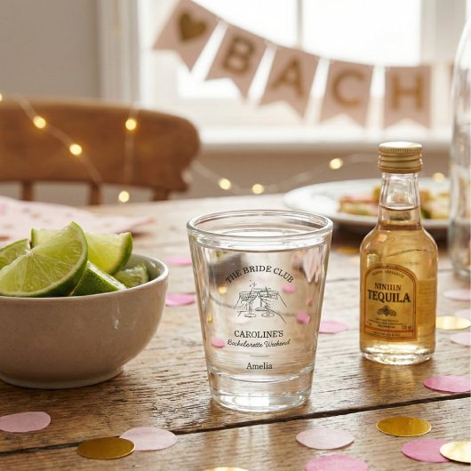 Junggesellinnen-Abschieds-Party-Geschenkanhänger N Schnapsglas