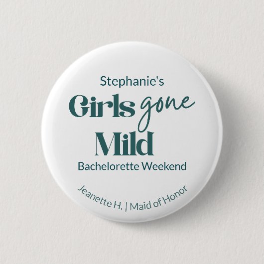 Junggesellinnen-Abschieds-Wochenende am Strand mit Button (Vorderseite)