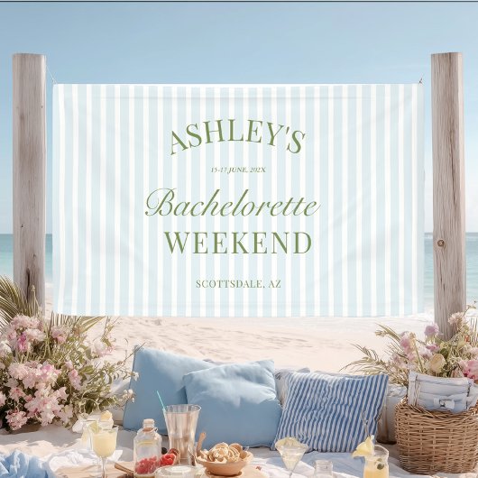 Junggesellinnen-Abschiedsbanner mit blauen Streife Banner