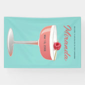 Junggesellinnen-Abschiedscocktail-Einladungsbanner Banner (Horizontal)