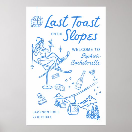Junggesellinnen-Abschiedsparty Après-Ski-Empfangsp Poster (Vorne)