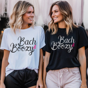 Junggesellinnen-Abschiedsparty Bach & Boozy Schwar T-Shirt