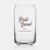 Junggesellinnen-Abschiedsparty Braut-Truppe Dosenglas (Vorderseite)