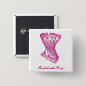 Junggesellinnen-Abschiedsparty-Button Button (Vorne & Hinten)