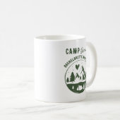 Junggesellinnen-Abschiedsparty Camping Bach Kaffeetasse (VorderseiteRechts)