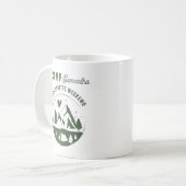 Junggesellinnen-Abschiedsparty Camping Bach Kaffeetasse (Vorderseite Links)