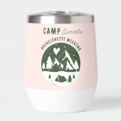Junggesellinnen-Abschiedsparty Camping Bach Pink (Vorderseite)
