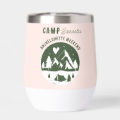Junggesellinnen-Abschiedsparty Camping Bach Pink (Rückseite)