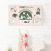 Junggesellinnen-Abschiedsparty Camping Bach Wochen Banner (Insitu)
