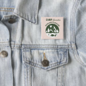 Junggesellinnen-Abschiedsparty Camping Bach Wochen Button (Beispiel)