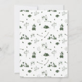 Junggesellinnen-Abschiedsparty Camping Bach-Wochen Einladung (Rückseite)