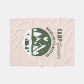 Junggesellinnen-Abschiedsparty Camping Bach Wochen Fleecedecke (Vorderseite (Horizontal))