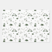 Junggesellinnen-Abschiedsparty Camping Bach Wochen Geschenkpapier Set (Vorderseite)