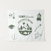 Junggesellinnen-Abschiedsparty Camping Bach Wochen Wandteppich (Vorderseite (Horizontal))