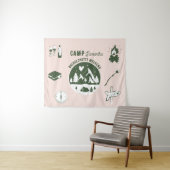Junggesellinnen-Abschiedsparty Camping Bach Wochen Wandteppich (Beispiel (Horizontal))
