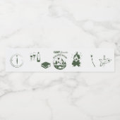 Junggesellinnen-Abschiedsparty Camping Bach Wochen Wasserflaschenetikett (Einzelnes Label)