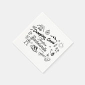 Junggesellinnen-Abschiedsparty-Camping-Crew-Camp-T Serviette (Ecke)
