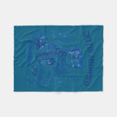 Junggesellinnen-Abschiedsparty Cowboy Cowgirl wird Fleecedecke (Vorderseite (Horizontal))