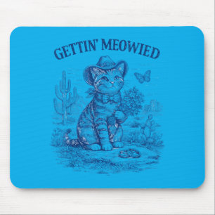 Junggesellinnen-Abschiedsparty Cowboy Cowgirl wird Mousepad