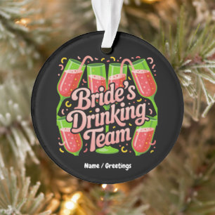 Junggesellinnen-Abschiedsparty-Design für die Brau Ornament