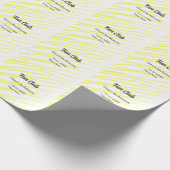 Junggesellinnen-Abschiedsparty gelbe Linien Hinter Geschenkpapier (Ecke)