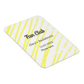 Junggesellinnen-Abschiedsparty Gelbe Linien Hinter Magnet (Rechte Seite)