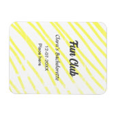 Junggesellinnen-Abschiedsparty Gelbe Linien Hinter Magnet (Horizontal)