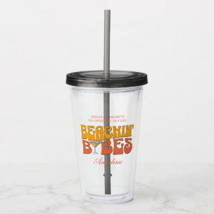 Junggesellinnen-Abschiedsparty Groovy Beach-Babes Acryltrinkbecher